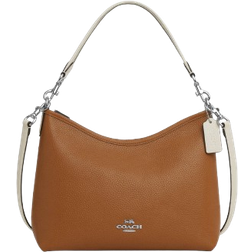 Coach Outlet Laurel Shoulder Bag In Colorblock - Silver/Light Saddle Multi