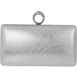 Shein OpulAura Fashion European and American Ladies Metal Look Box-Shaped Clutch Bag, Evening Bag. Exquisite ring decoration with sparkling rhinestones, high-quality clutch bag. Suitable for ball gowns, parties, galas, birthday parties, bridal clutch