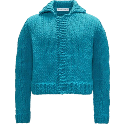 JW Anderson Cropped Chenille Cardigan - Arctic Blue