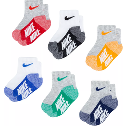 Nike Infant Multi Logo Socks 6-pack - University Red (NN0659-U10)