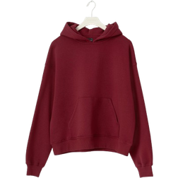 Gina Tricot Basic Original Hoodie - Dark Red