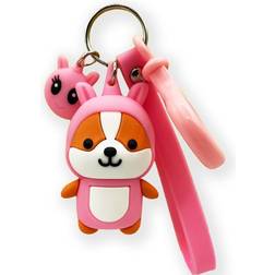 Cute Doll Keychain - Pink