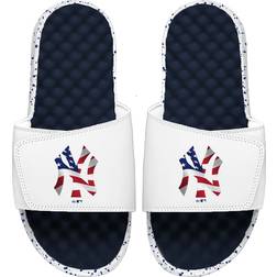 Islide Youth Americana Slide Sandals - White/Navy