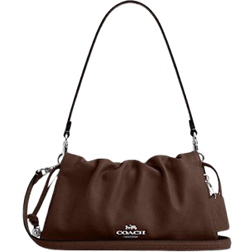 Coach Faye Shoulder Bag With Ruching - Silver/Maple