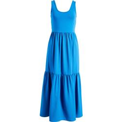 Nordstrom Mixed Media Tank Maxi Sundress - Blue Marmara