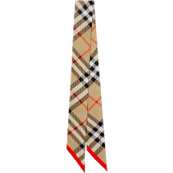 Burberry Skinny Check Scarf - Sand