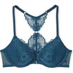 Victoria's Secret Sexy Tee Push-Up Front-Close Lace Bra - Midnight Sea