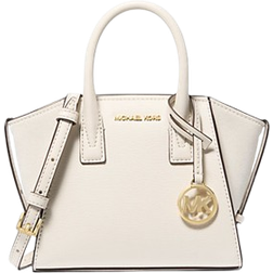 Michael Kors Avril Extra Small Leather And Suede Satchel - Lt Cream