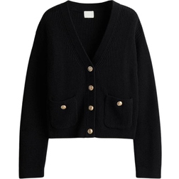 H&M Pocket Detail Cardigan - Black