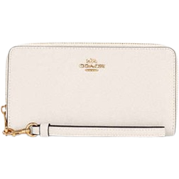 Coach Long Zip Around Wallet - Crossgrain Leather/Gold/Chalk