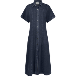 Neo Noir Balli Denim Dress - Dark Blue