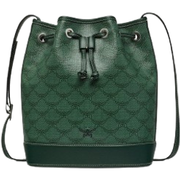 MCM Himmel Drawstring Bag Medium - Forest Green