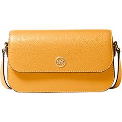 Michael Kors Jet Set Travel Small Pebbled Leather Crossbody Bag - Golden Rod