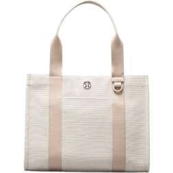 Lululemon Two-Tone Canvas Tote Bag - Mojave Tan/Light Ivory