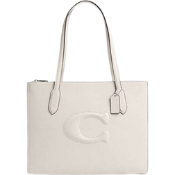 Coach Nina Tote Bag - Smooth Leather/Silver/Chalk