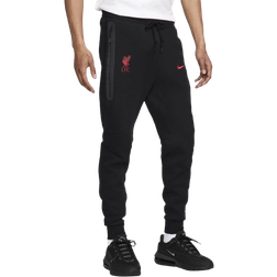 Nike Men's Liverpool FC Tech Fleece Soccer Joggers - Black/Gym Red