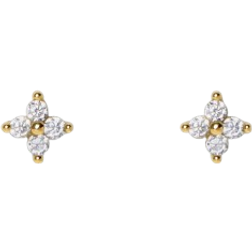 Ana Luisa Debbie Studs - Gold/Transparent