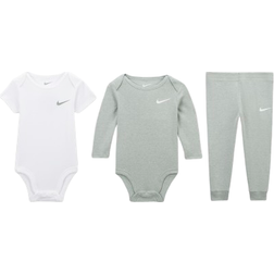 Nike Baby Essentials Bodysuit Set 3pcs - Light Grey (56K732-EDV)