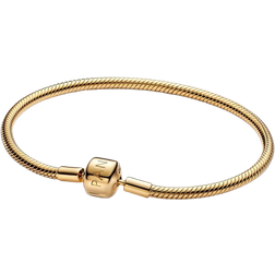 Pandora Barrel Clasp Snake Chain Bracelet - Gold