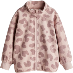 H&M Fleece Jacket - Light Pink/Leopard Print (1234503001)