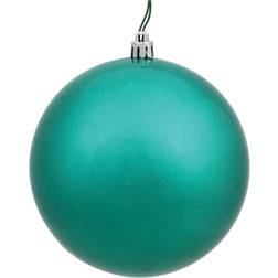 Vickerman Glitter Ball Teal Christmas Tree Ornament 10"