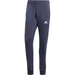 Adidas Essentials Fleece 3 Stripes Tapered Cuff Pants - Legend Ink