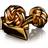 Skultuna Black Tie Knot Cufflinks - Gold