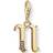 Thomas Sabo Charm Club Letter N Charm Pendant - Gold/White