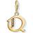 Thomas Sabo Charm Club Letter Q Charm Pendant - Gold/White