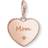 Thomas Sabo Charm Club Heart Mum Charm Pendant - Rose Gold/White