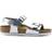 Birkenstock Kid's Rio Birko Flor - Electric Metallic Silver