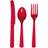 Amscan Cutlery Apple Red 24-pack