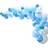 Ginger Ray Balloon Arch Kit Blue/White 70-pack