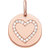 Thomas Sabo Love Bridge Heart Disc Pendant - Rose Gold/White