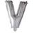 Hisab Joker Foil Ballon Letter V Silver