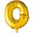 Hisab Joker Foil Ballon Letter O Gold