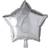 Hisab Joker Foil Ballon Star Silver