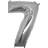 Grabo Foil Ballon Number 7 Mini Silver