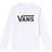 Vans Boy's Classic Long Sleeve T-shirt - White/Black (VN000XOIYB2)