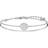 Swarovski Ginger Bangle - Silver/White