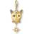 Thomas Sabo Cat Charm Pendant - Gold/Multicolour
