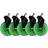 L33T 3 Inch Universal Green Gaming Chair Casters - 5 Pieces