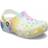 Crocs Kid's Classic Tie Dye Graphic- White/Multi