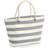 Westford Mill Nautical Beach Bag - Natural/Grey