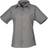 Premier Women's Short Sleeve Poplin Blouse - Dark Grey