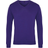 Premier V-Neck Knitted Sweater - Purple