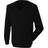Henbury 12 Gauge Fine Knit V-Neck Jumper - Black