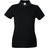 Universal Textiles Women's Fitted Short Sleeve Casual Polo Shirt - Jet Black