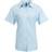 Premier Women's Short Sleeve Signature Oxford Blouse - Light Blue