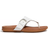 Fitflop Gracie Buckle Leather Toe-Post - Urban White